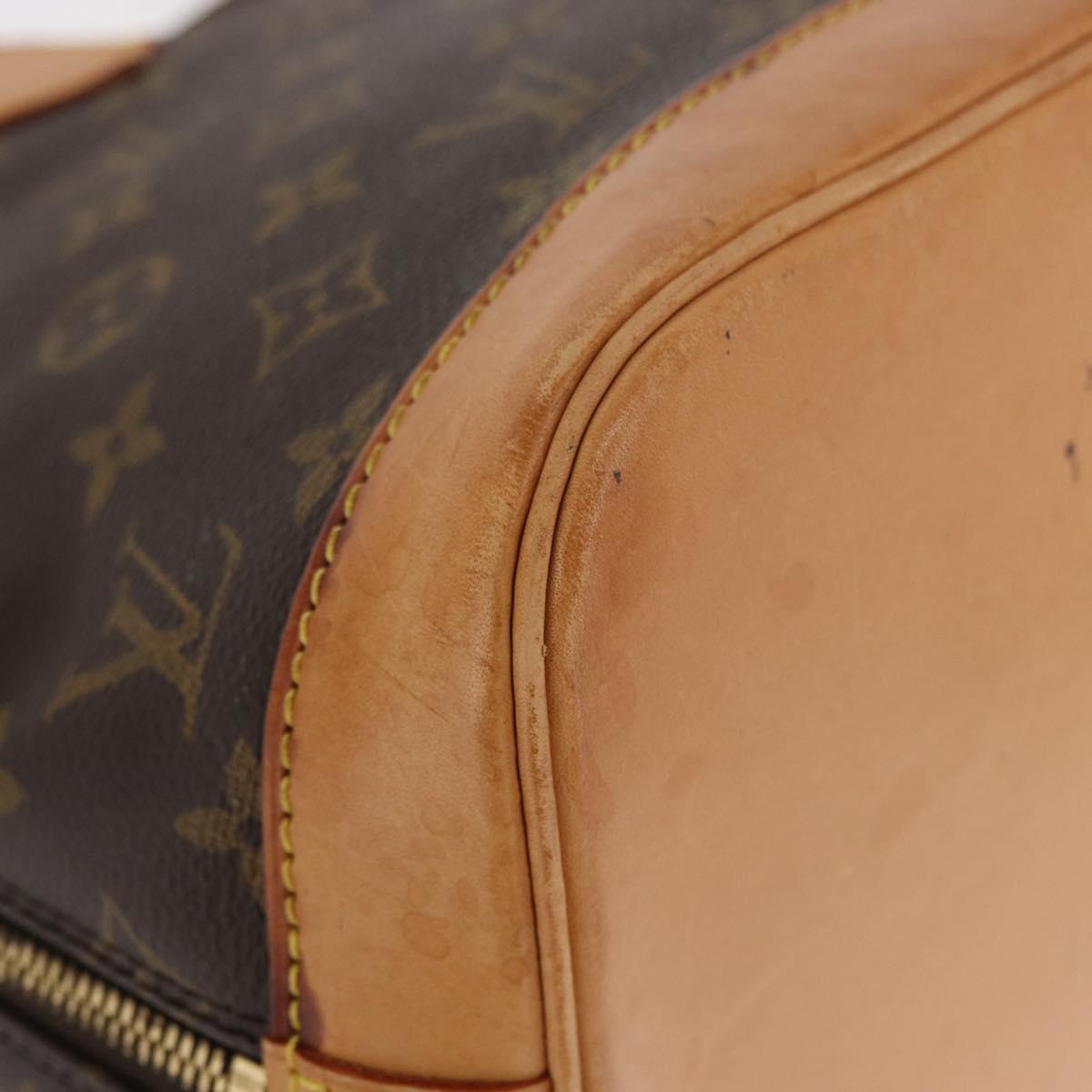 LOUIS VUITTON Monogram Alma Hand Bag M51130 LV Auth BA8904