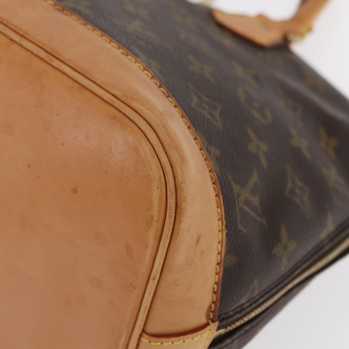 LOUIS VUITTON Monogram Alma Hand Bag M51130 LV Auth BA8904