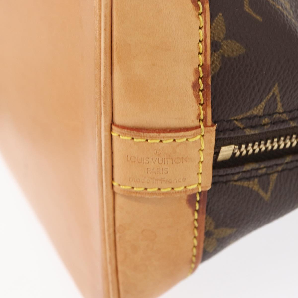 LOUIS VUITTON Monogram Alma Hand Bag M51130 LV Auth BA8904