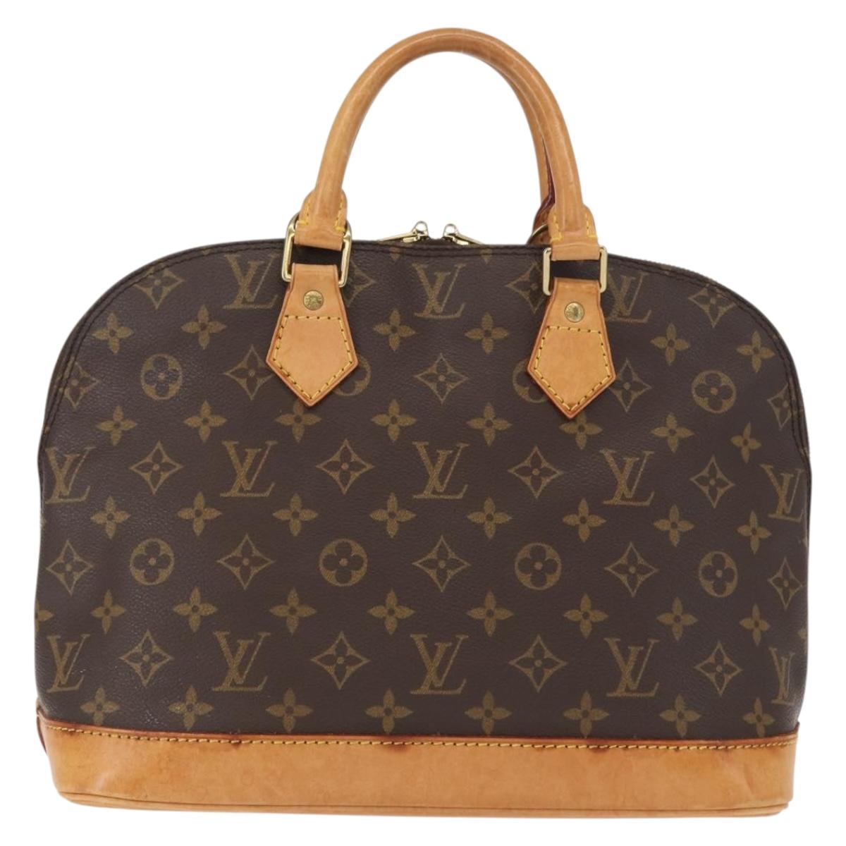 LOUIS VUITTON Monogram Alma Hand Bag M51130 LV Auth BA8904