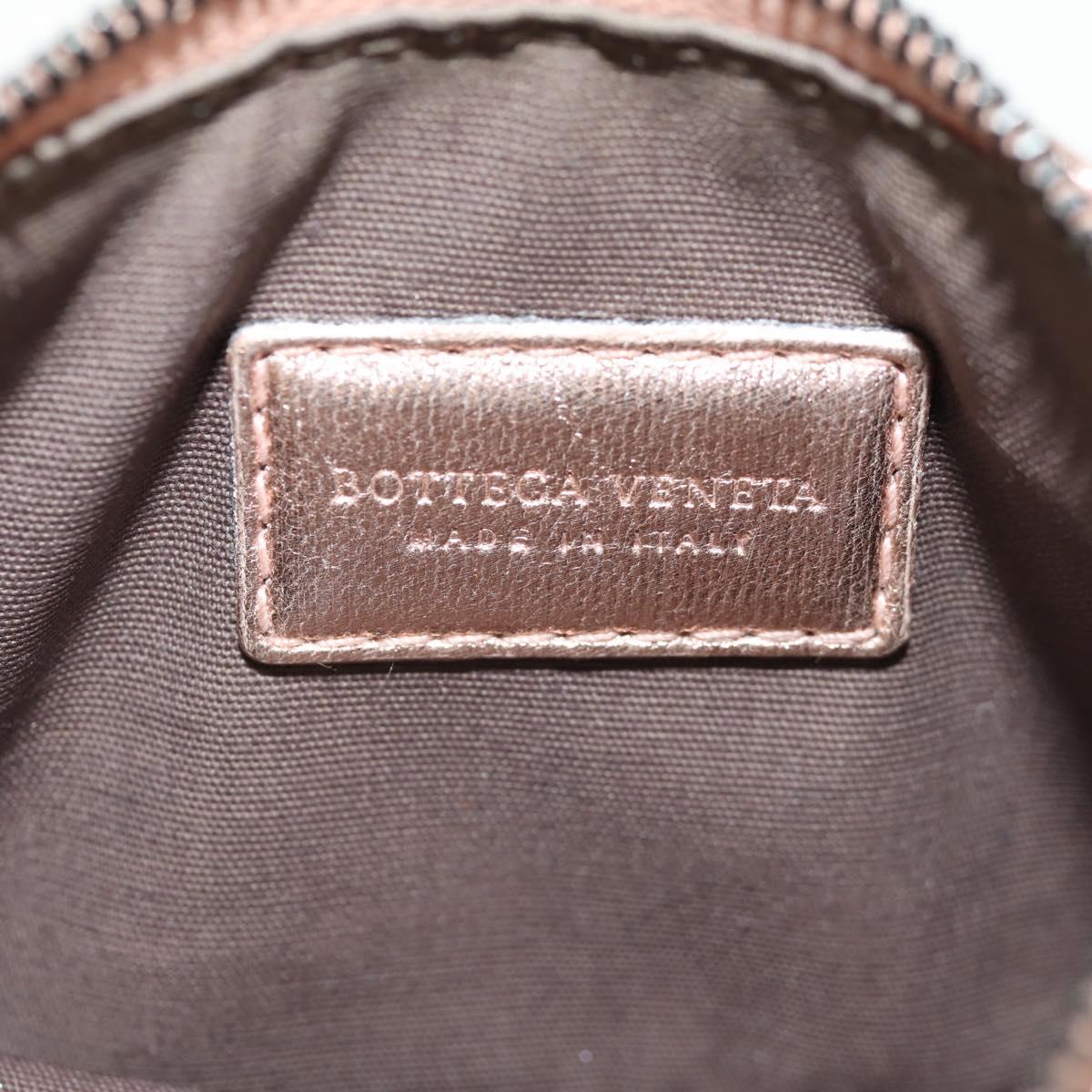 BOTTEGA VENETA INTRECCIATO Coin Purse Leather Pink Auth BA8939V