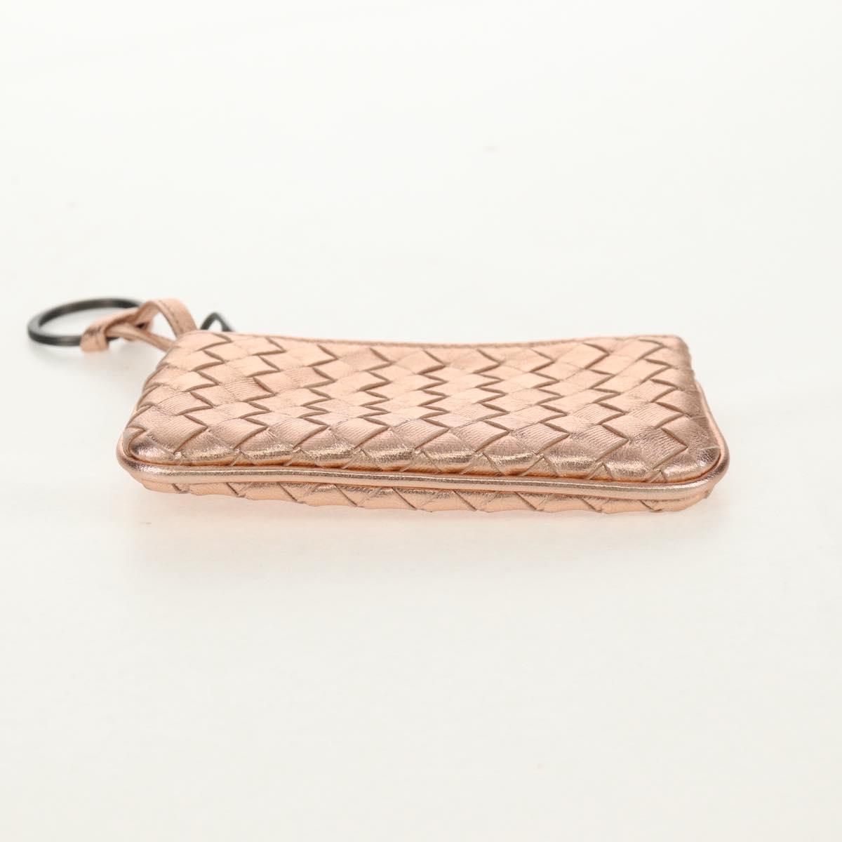 BOTTEGA VENETA INTRECCIATO Coin Purse Leather Pink Auth BA8939V