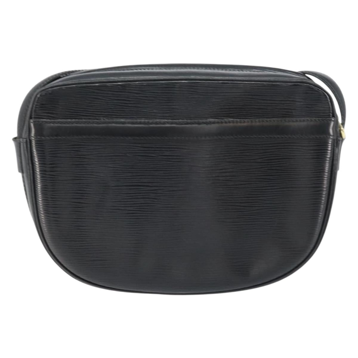 LOUIS VUITTON Epi Jeune Fille MM Shoulder Bag Black M52152 LV Auth BA8955