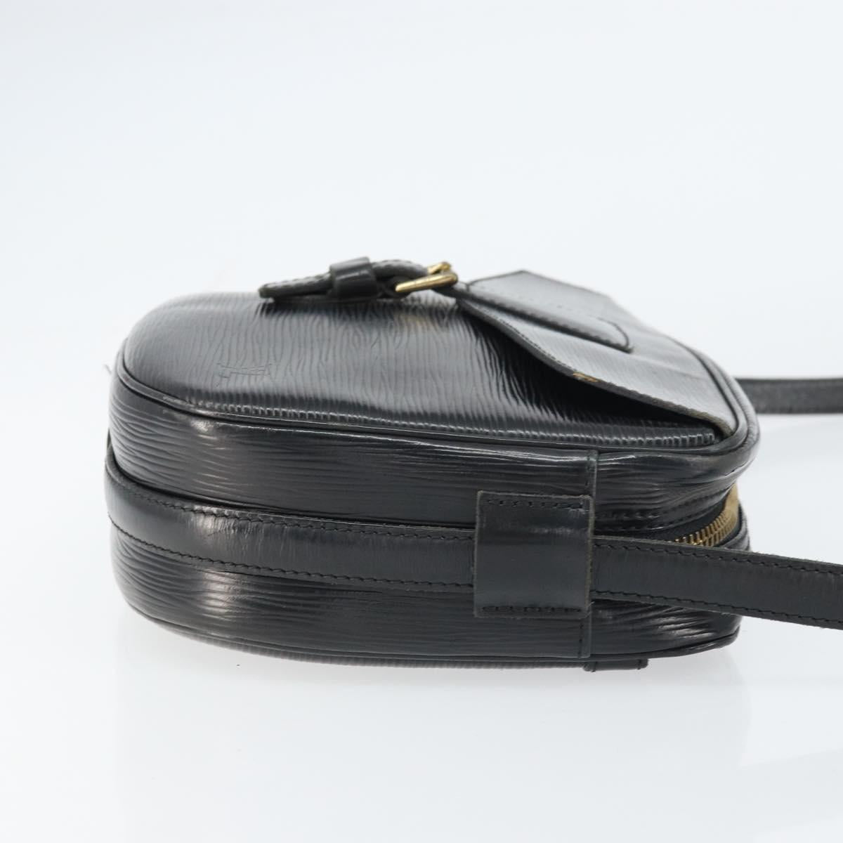 LOUIS VUITTON Epi Jeune Fille MM Shoulder Bag Black M52152 LV Auth BA8955