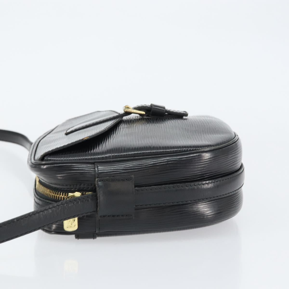 LOUIS VUITTON Epi Jeune Fille MM Shoulder Bag Black M52152 LV Auth BA8955