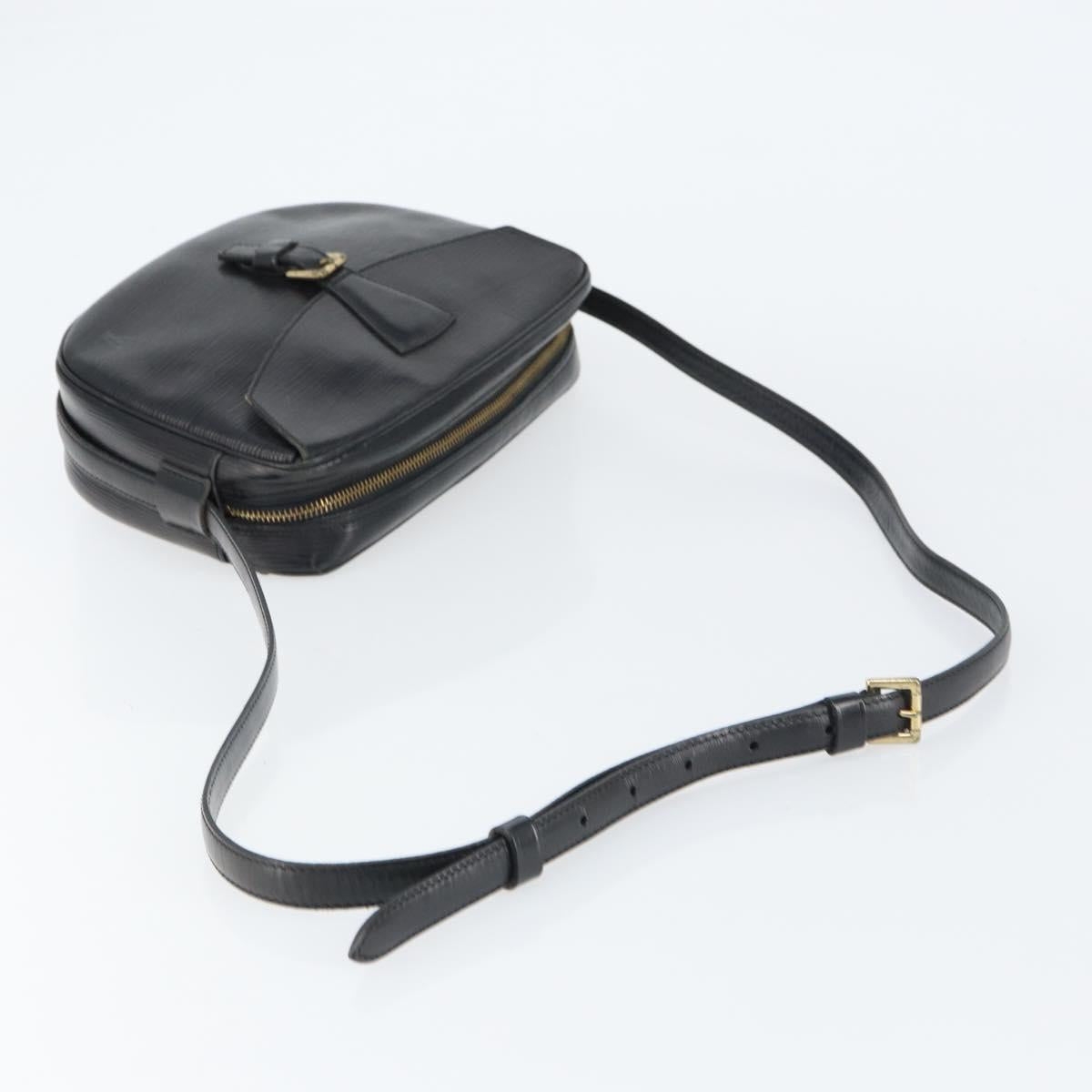 LOUIS VUITTON Epi Jeune Fille MM Shoulder Bag Black M52152 LV Auth BA8955