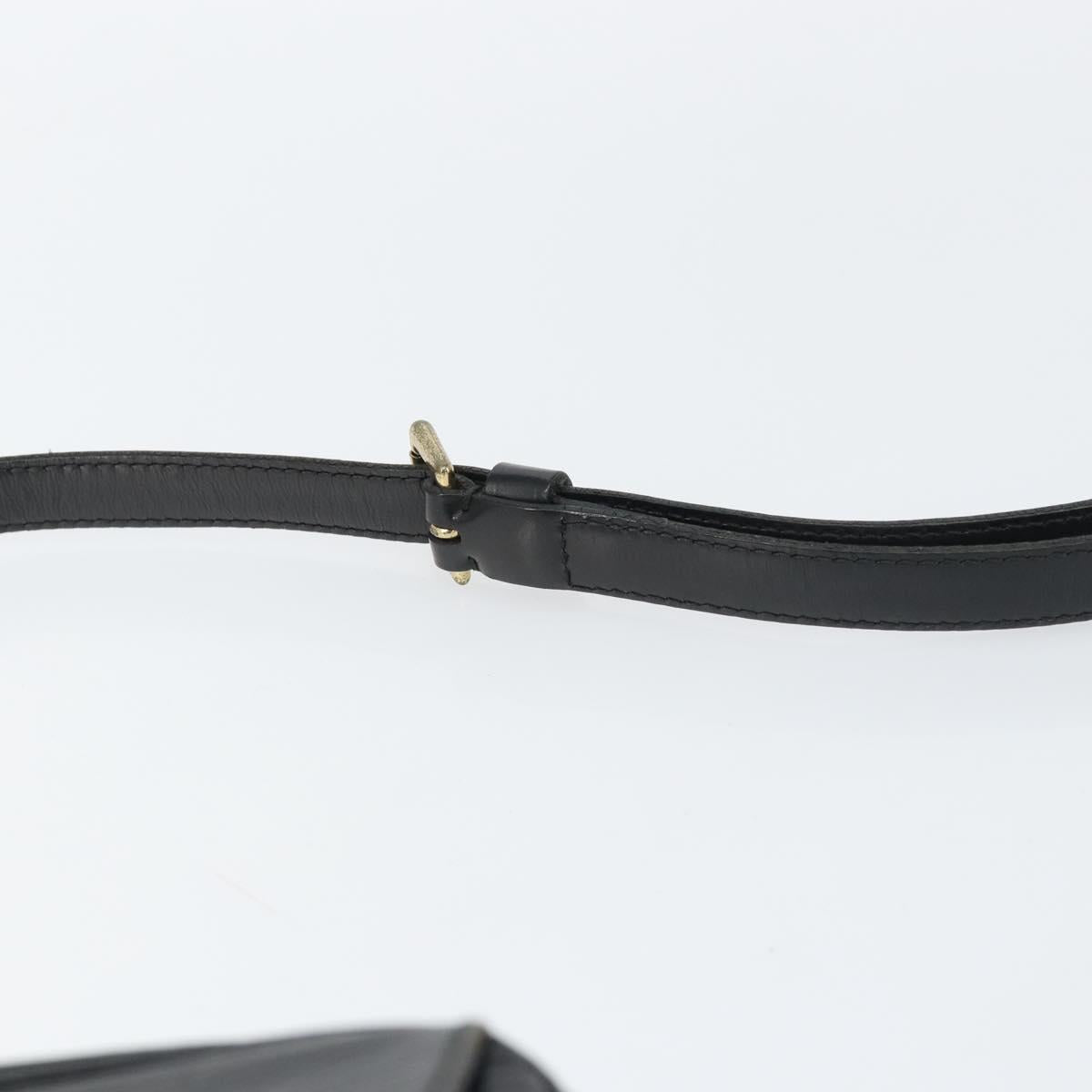 LOUIS VUITTON Epi Jeune Fille MM Shoulder Bag Black M52152 LV Auth BA8955
