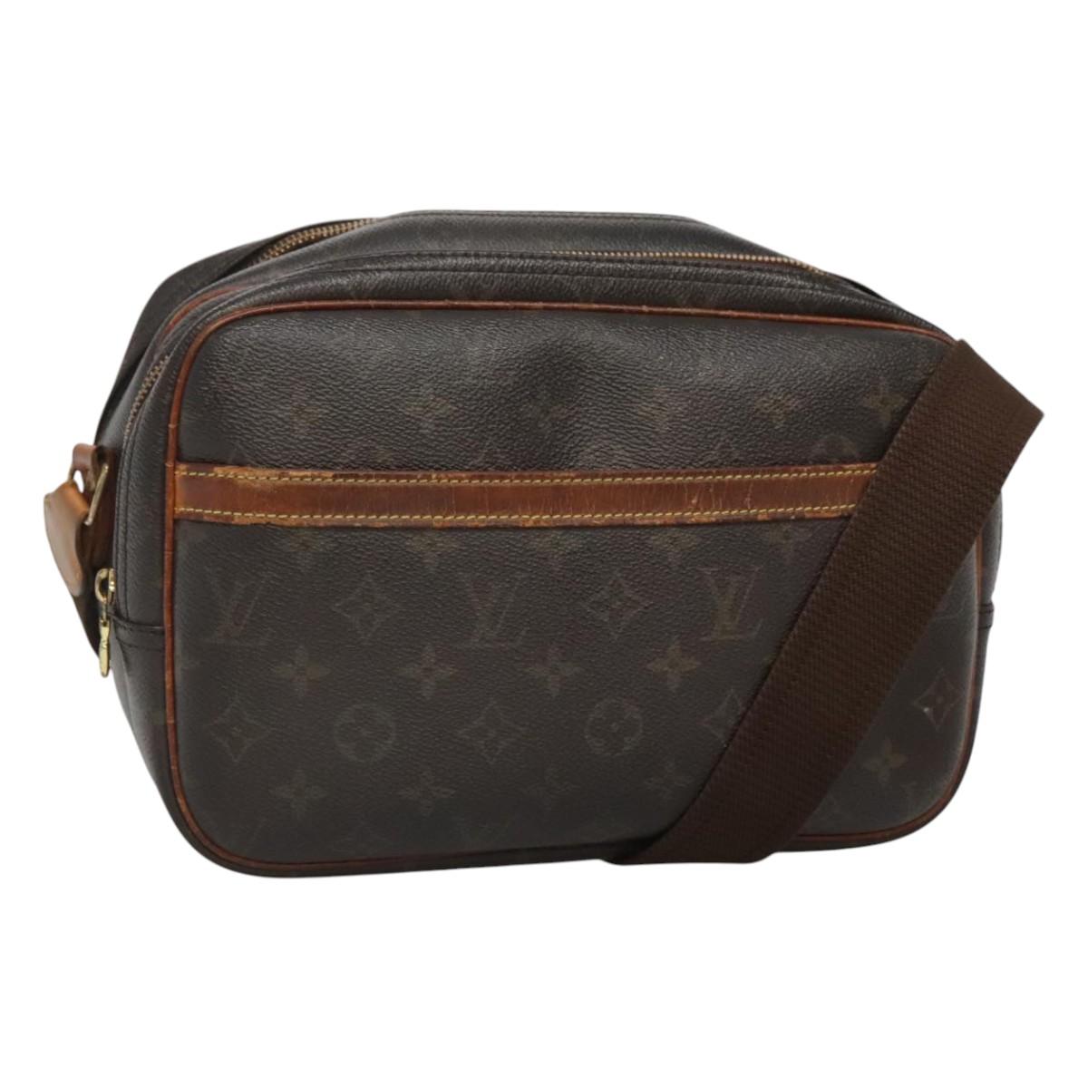 LOUIS VUITTON Monogram Reporter PM Shoulder Bag M45254 LV Auth BA896