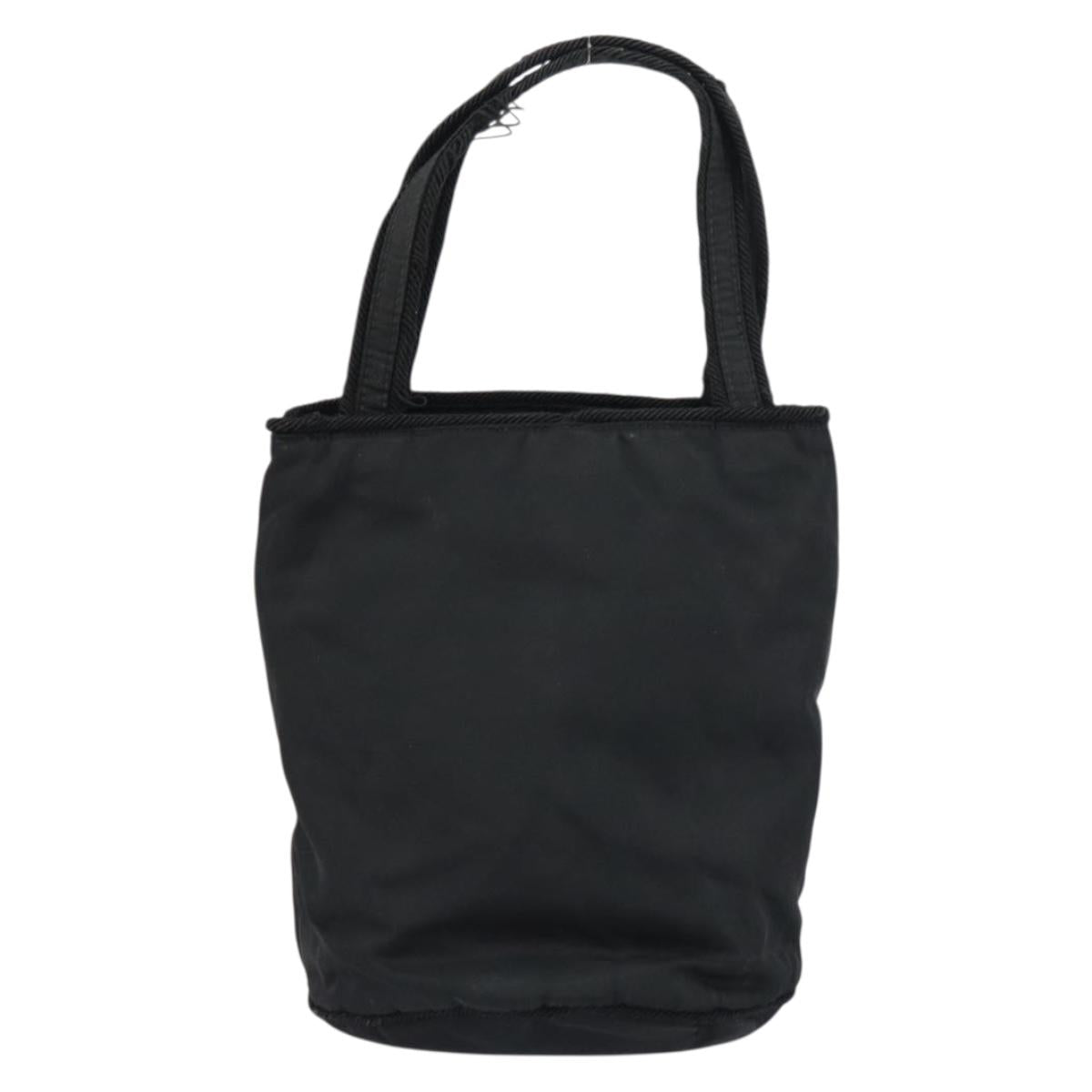 PRADA Hand Bag Nylon Black Auth BA8979