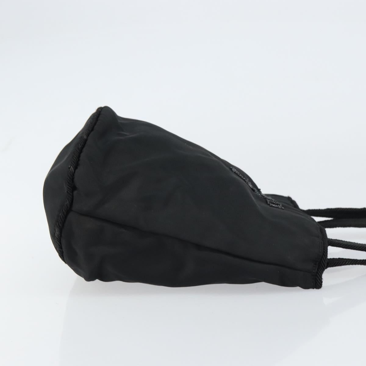 PRADA Hand Bag Nylon Black Auth BA8979