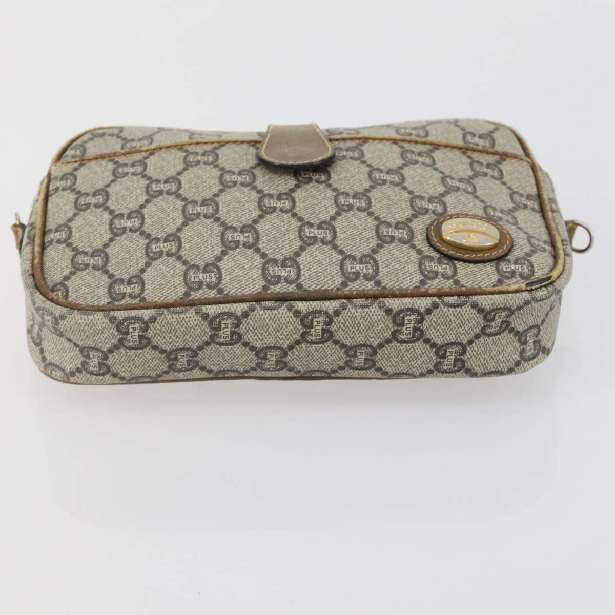 GUCCI GG Plus Supreme Bag PVC Leather Nylon 3 Set Beige Red black Auth BA8987