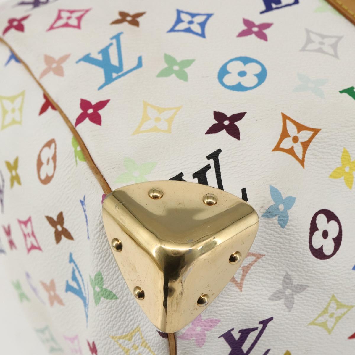 LOUIS VUITTON Monogram Multicolor Keepall 45 Bag White M92641 LV Auth BA8992SAV