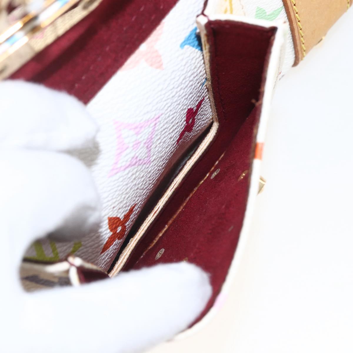 LOUIS VUITTON Monogram Multicolor Keepall 45 Bag White M92641 LV Auth BA8992SAV