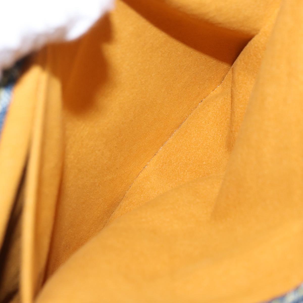 LOUIS VUITTON Monogram Denim Flat Shopper Tote Bag Blue M95018 LV Auth BA8994SAV