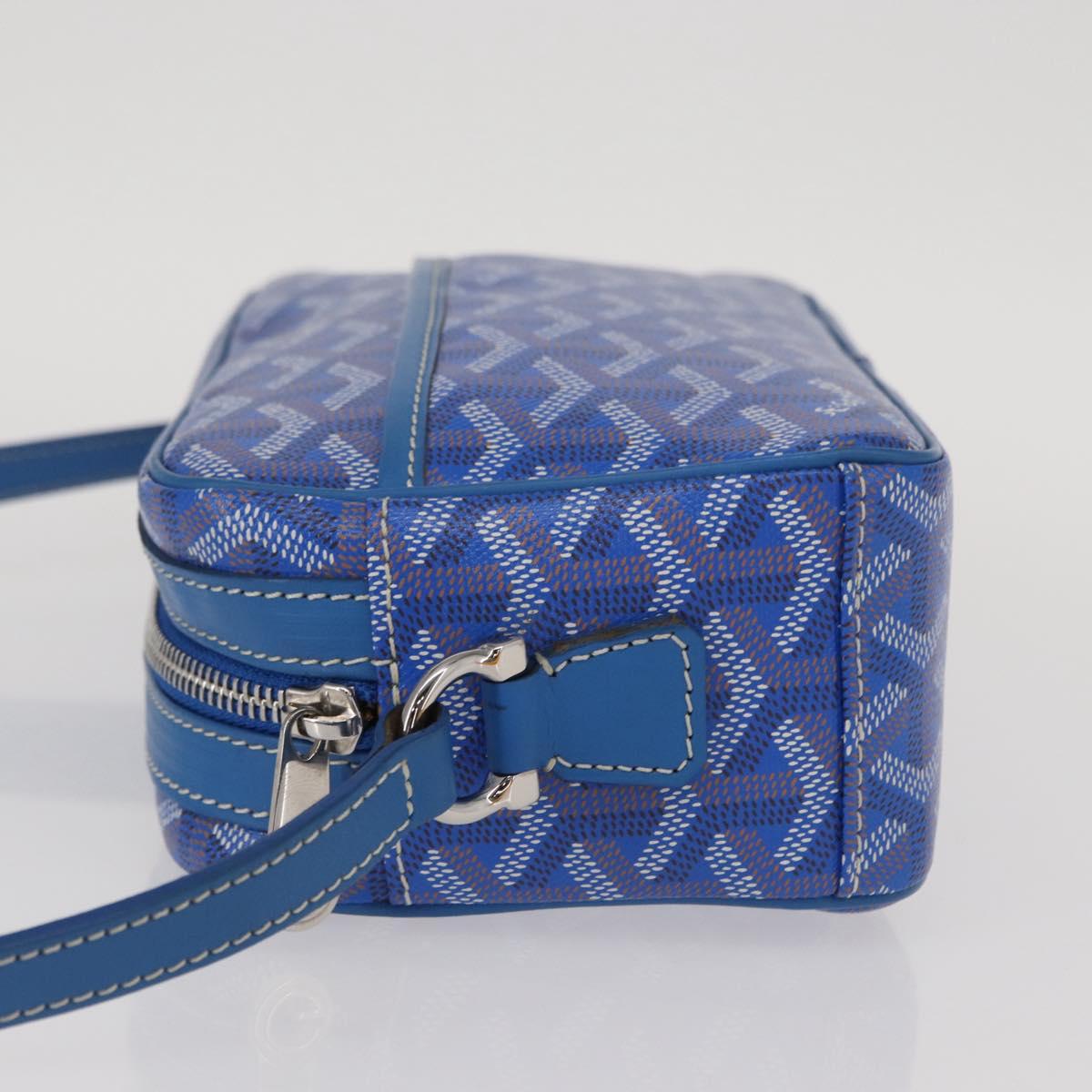 GOYARD Herringbone Cup Veil PM Shoulder Bag PVC Blue Auth BA9006SAM