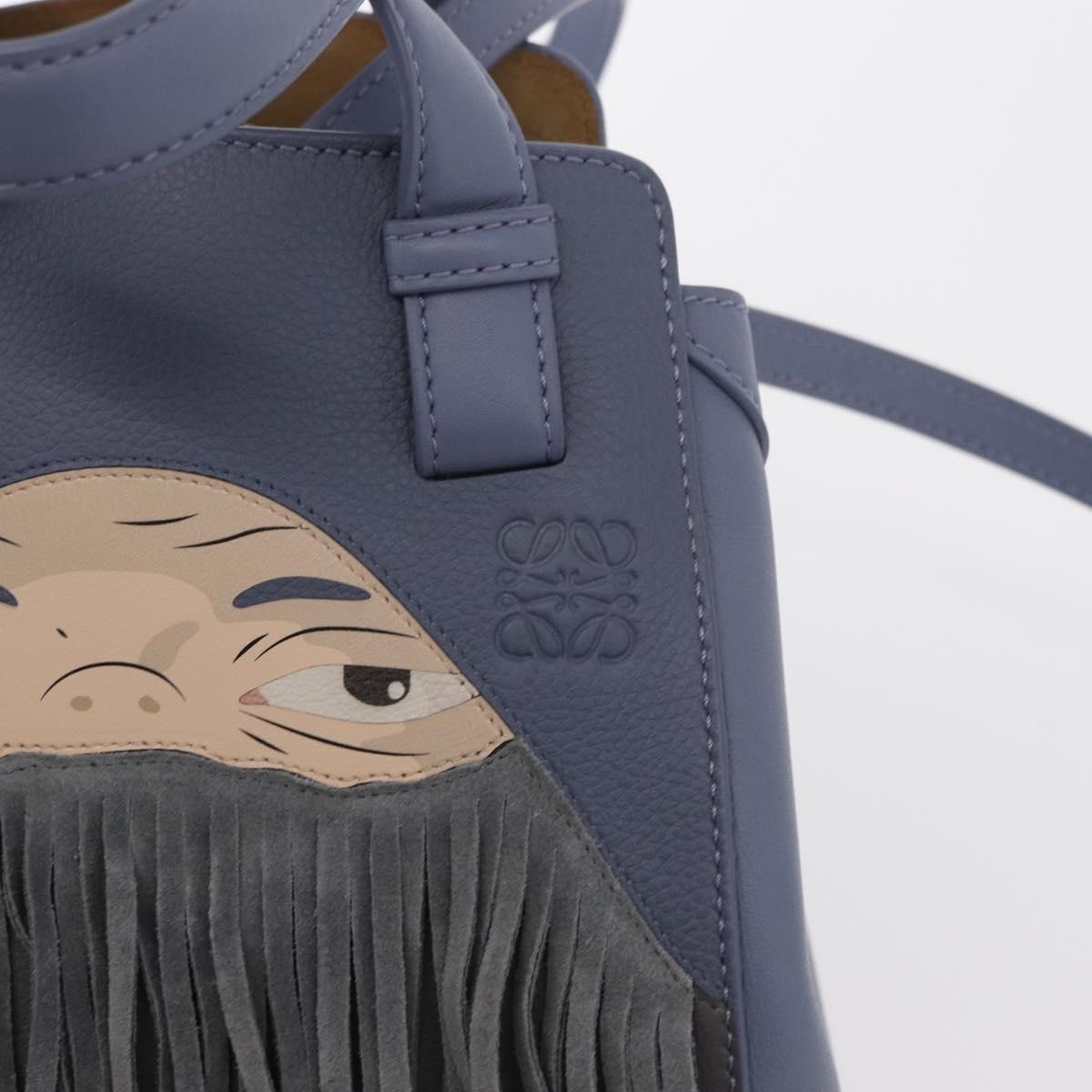 LOEWE Markl Hammock Nugget Loewe x Studio Ghibli 2way Blue Gold Auth BA9010SM