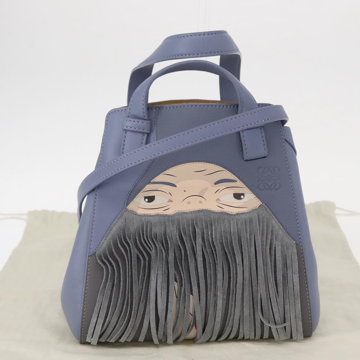 LOEWE Markl Hammock Nugget Loewe x Studio Ghibli 2way Blue Gold Auth BA9010SM