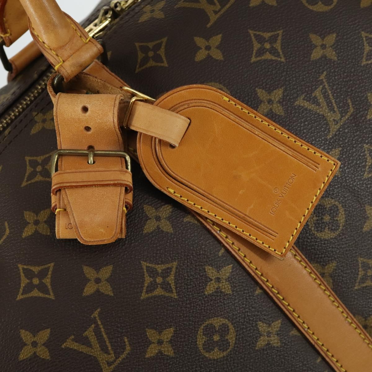 LOUIS VUITTON Monogram Keepall 60 Boston Bag M41422 LV Auth BA9012