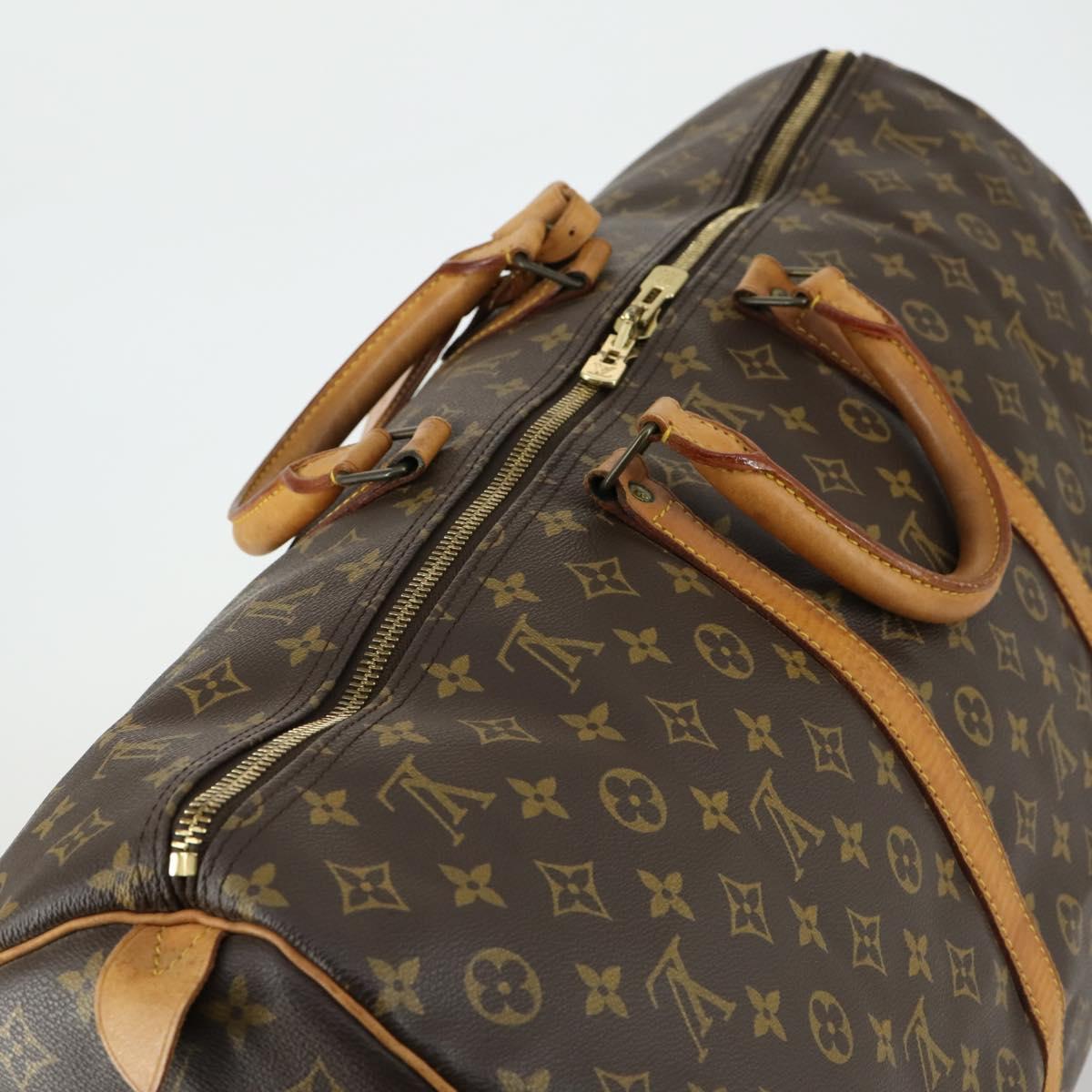 LOUIS VUITTON Monogram Keepall 60 Boston Bag M41422 LV Auth BA9012