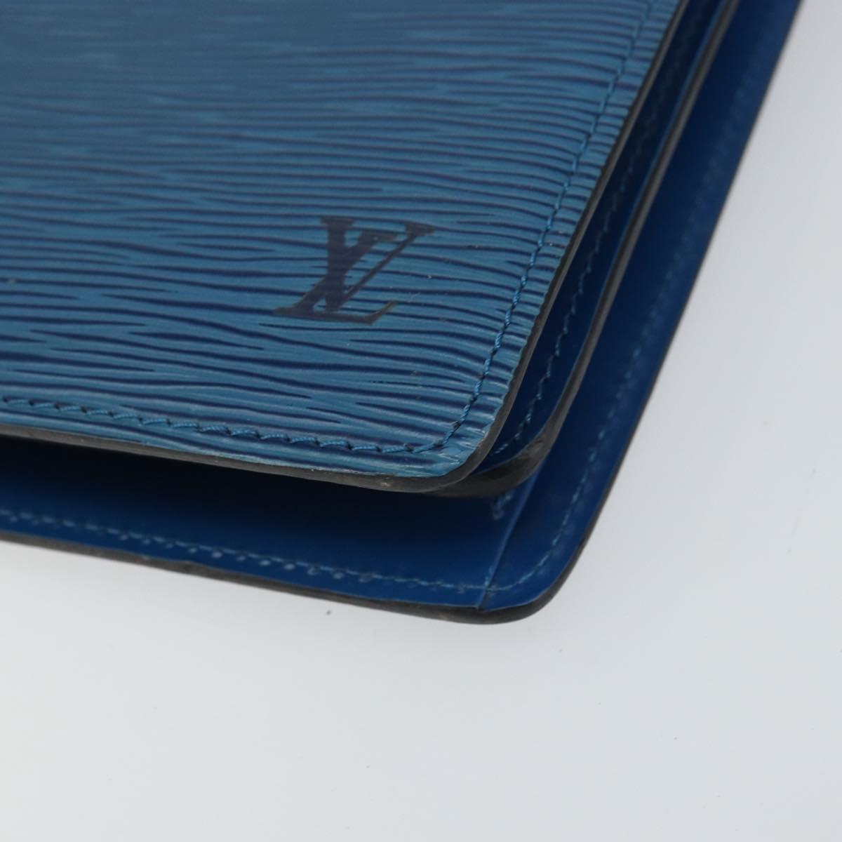 LOUIS VUITTON Epi Capuchin Shoulder Bag Blue M52345 LV Auth BA9024