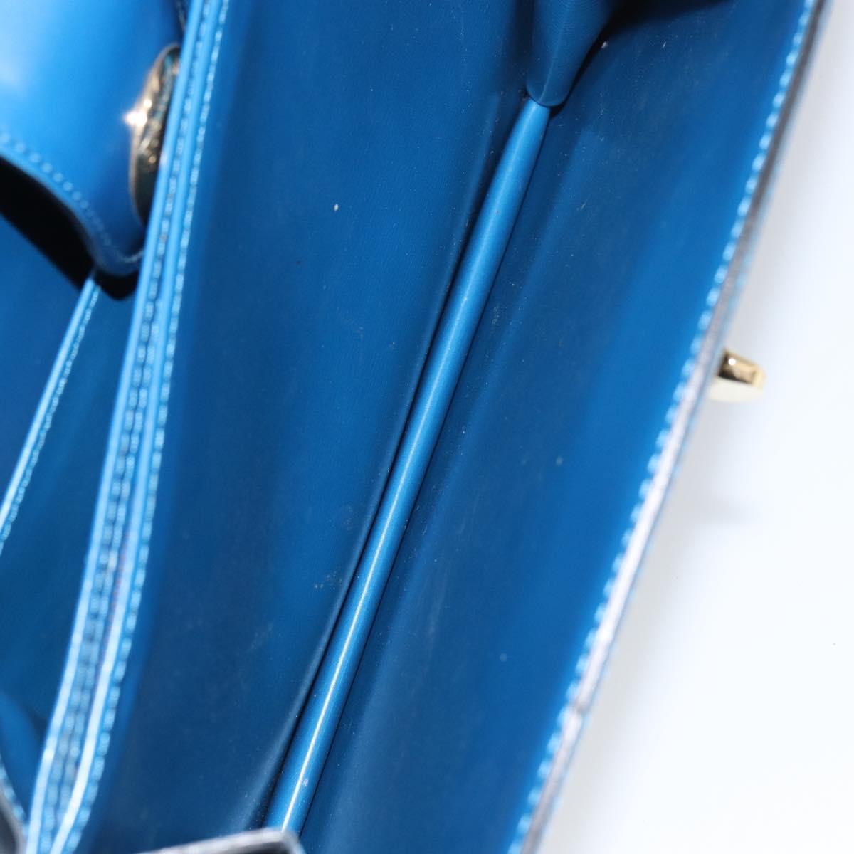 LOUIS VUITTON Epi Capuchin Shoulder Bag Blue M52345 LV Auth BA9024