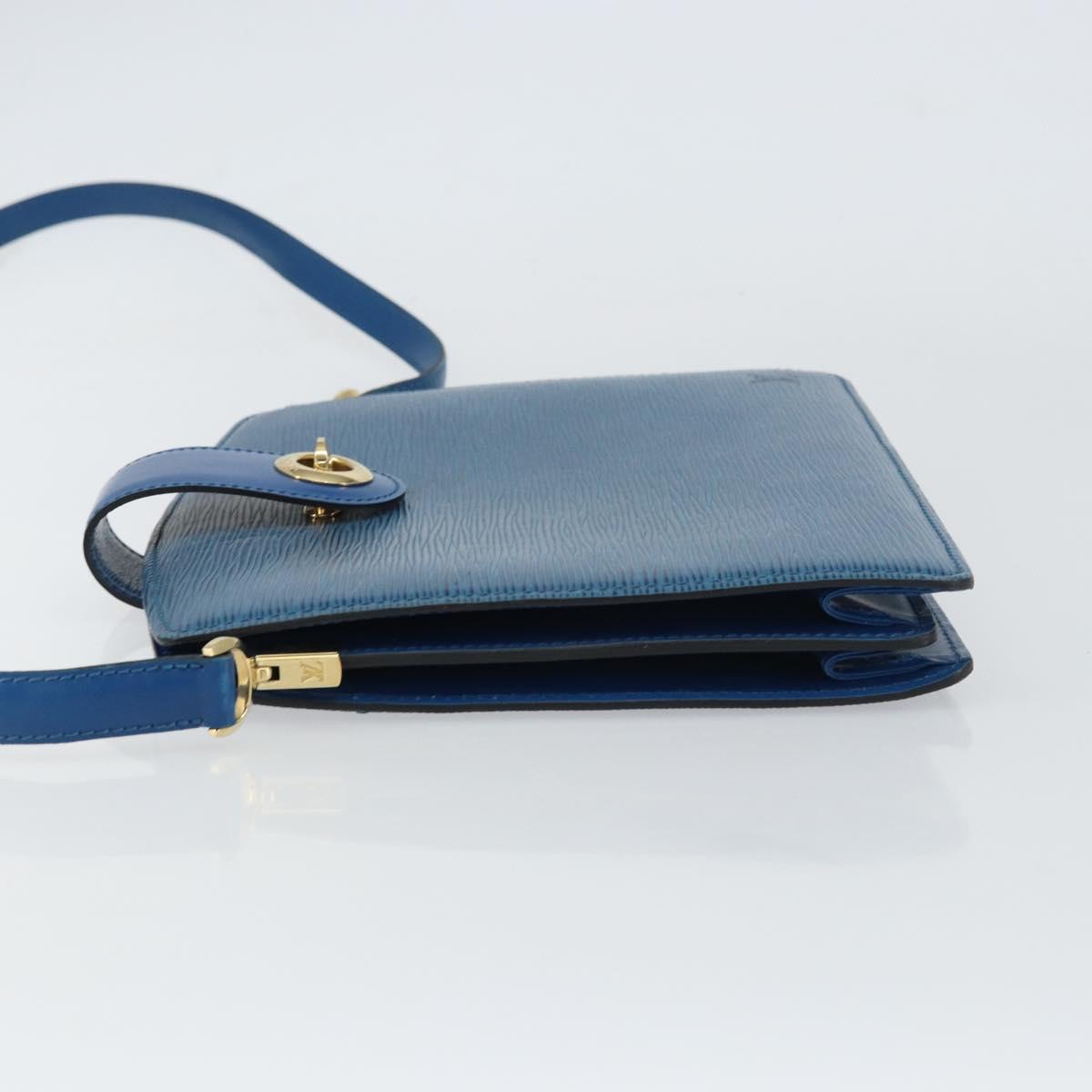 LOUIS VUITTON Epi Capuchin Shoulder Bag Blue M52345 LV Auth BA9024