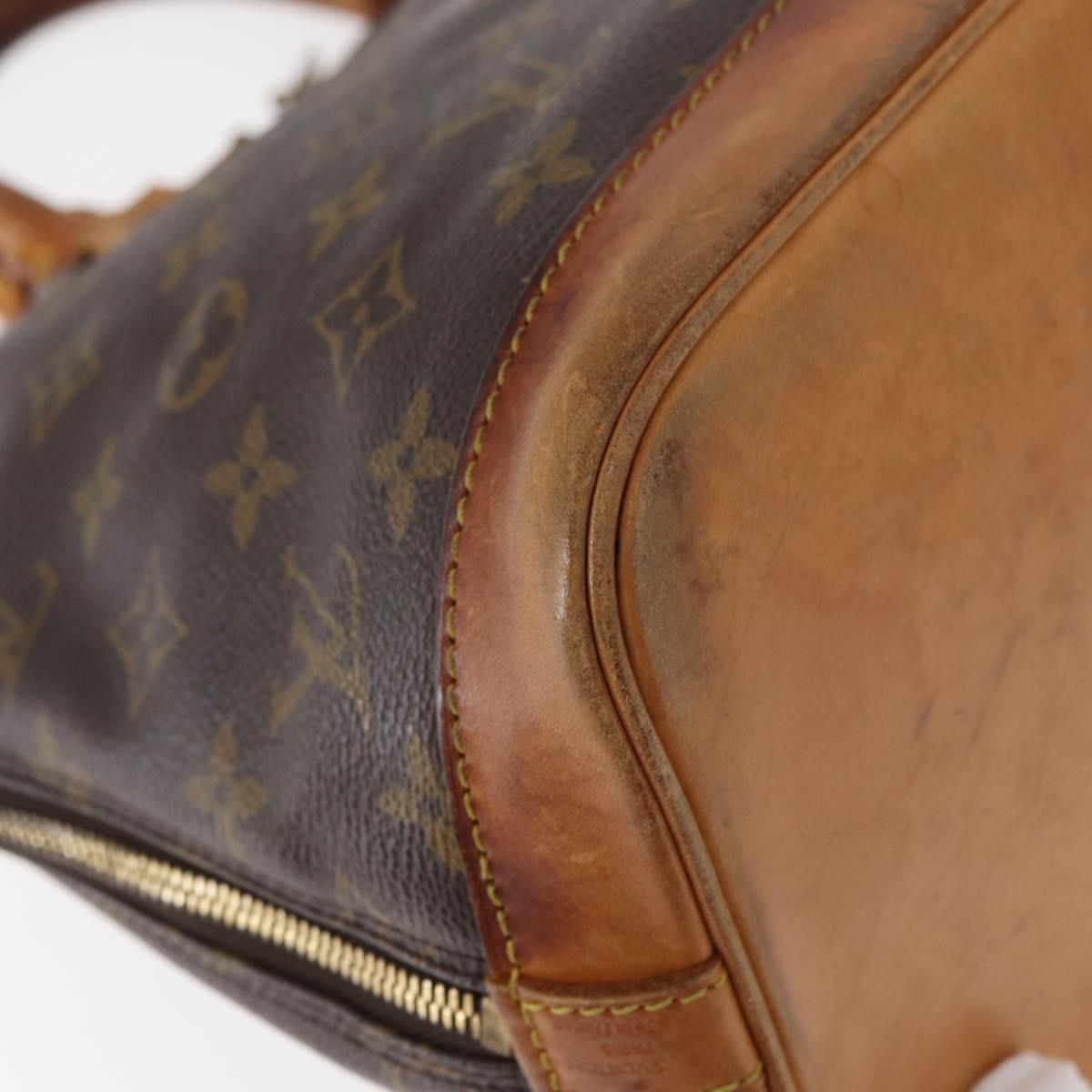 LOUIS VUITTON Monogram Alma Hand Bag M51130 LV Auth BA9027
