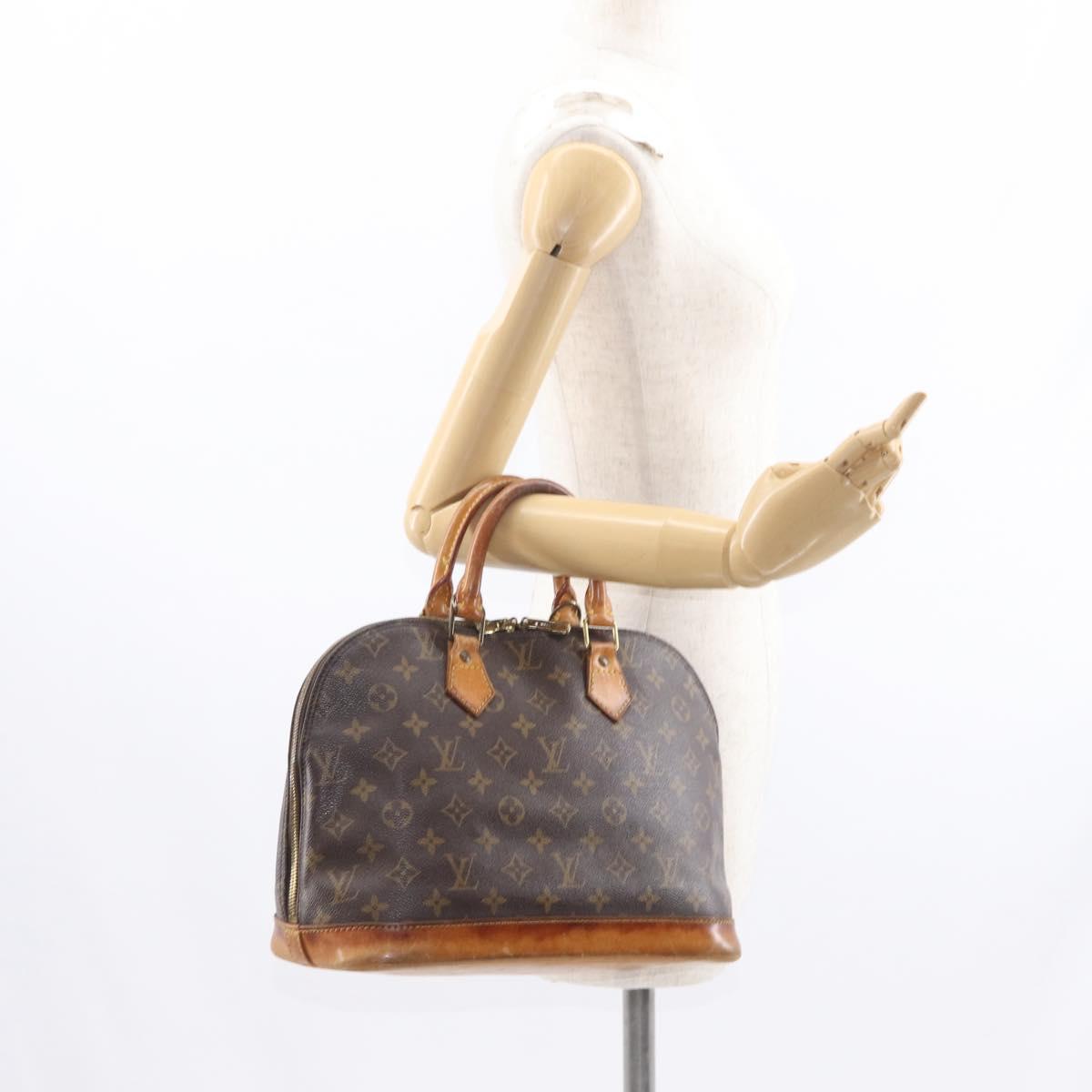 LOUIS VUITTON Monogram Alma Hand Bag M51130 LV Auth BA9027