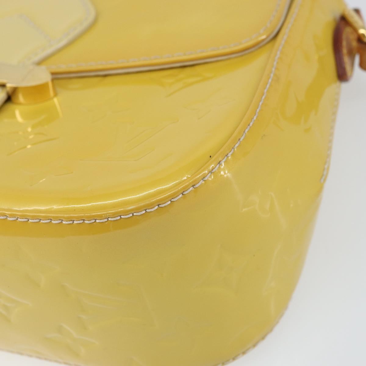 LOUIS VUITTON Vernis Bell Flower GM Shoulder Bag Broncorail M91706 Auth BA9045