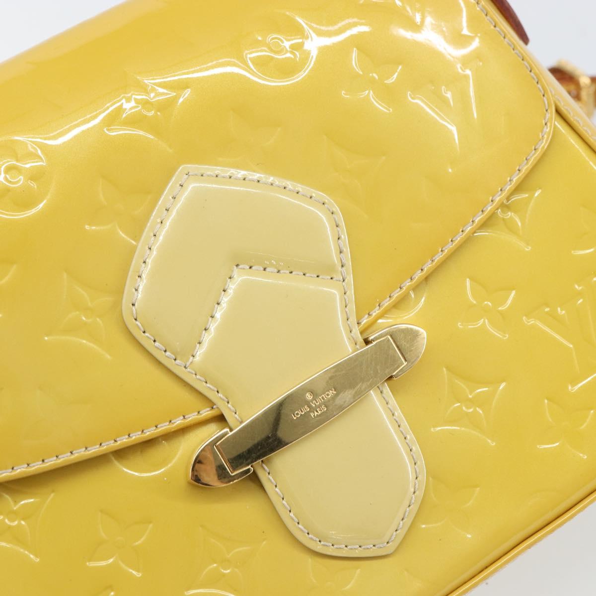 LOUIS VUITTON Vernis Bell Flower GM Shoulder Bag Broncorail M91706 Auth BA9045