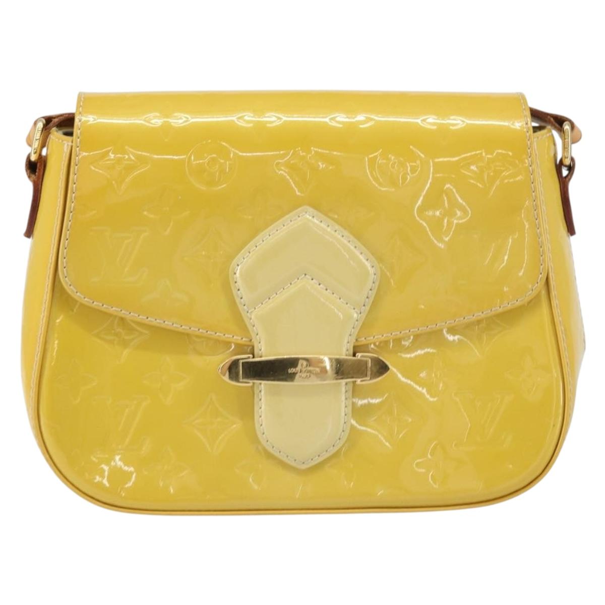 LOUIS VUITTON Vernis Bell Flower GM Shoulder Bag Broncorail M91706 Auth BA9045