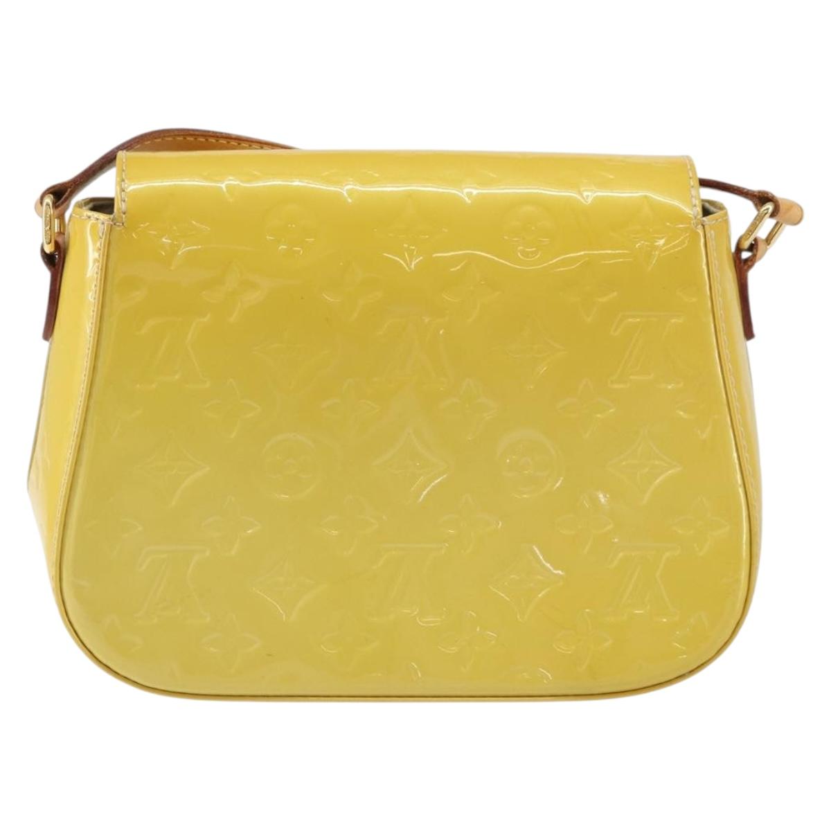 LOUIS VUITTON Vernis Bell Flower GM Shoulder Bag Broncorail M91706 Auth BA9045
