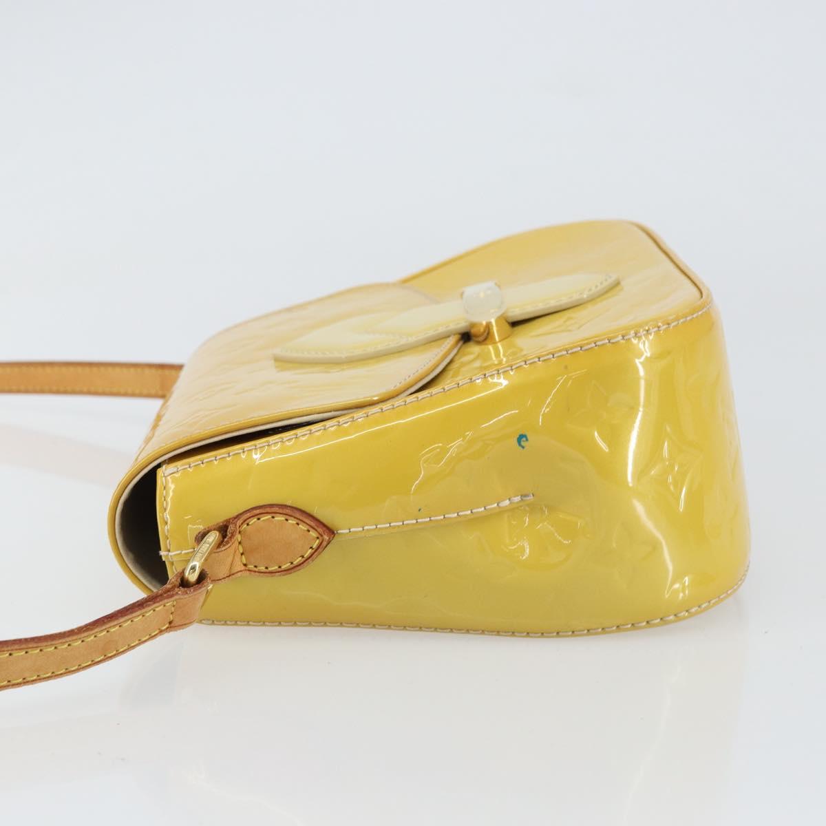 LOUIS VUITTON Vernis Bell Flower GM Shoulder Bag Broncorail M91706 Auth BA9045