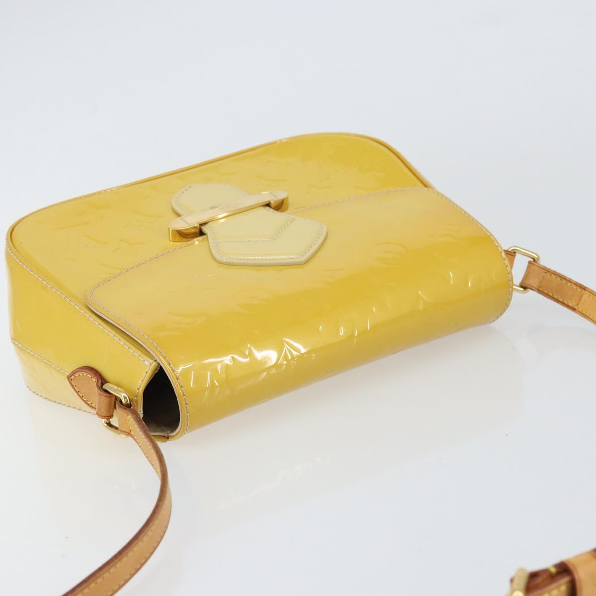 LOUIS VUITTON Vernis Bell Flower GM Shoulder Bag Broncorail M91706 Auth BA9045