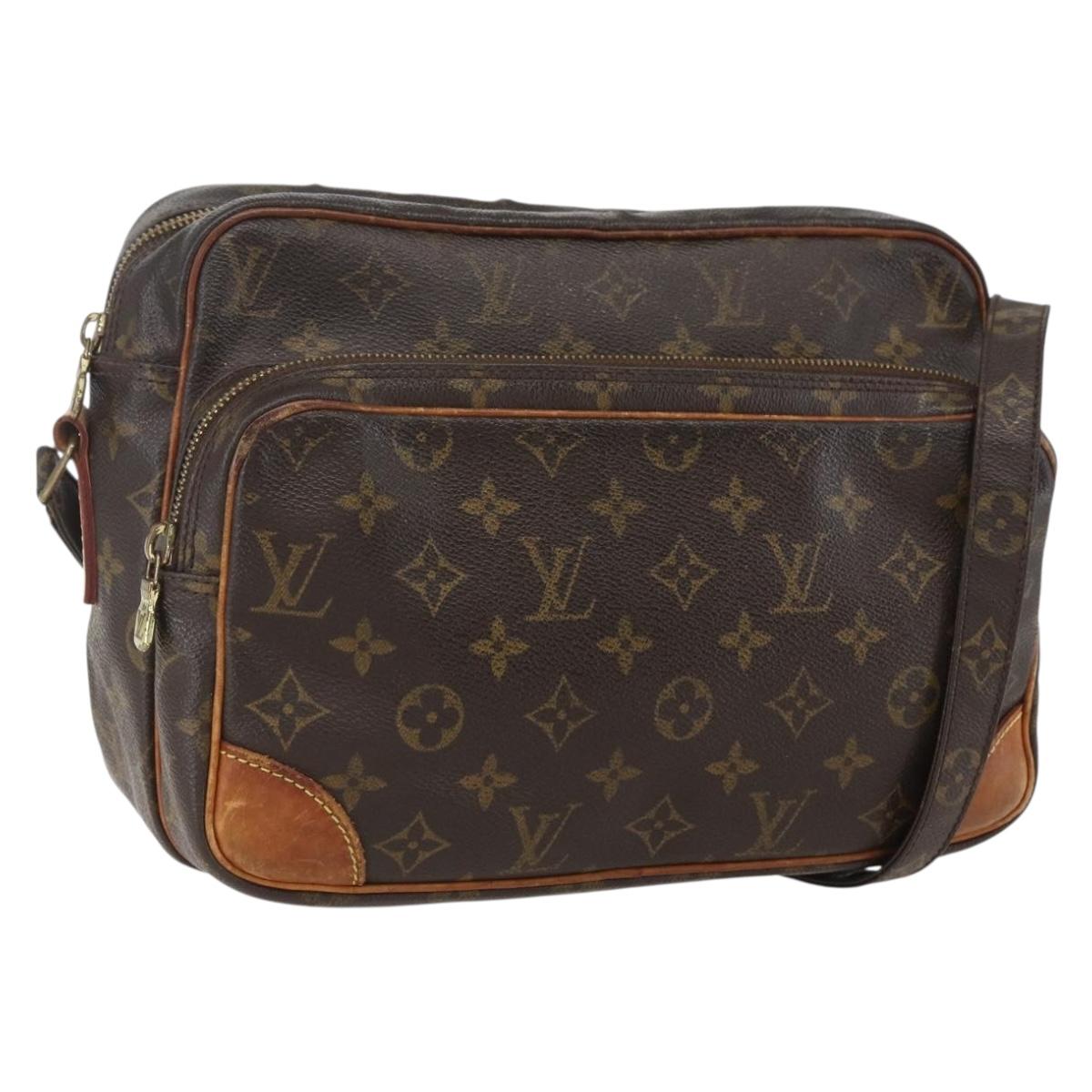 LOUIS VUITTON Monogram Nile Shoulder Bag M45244 LV Auth BA9049