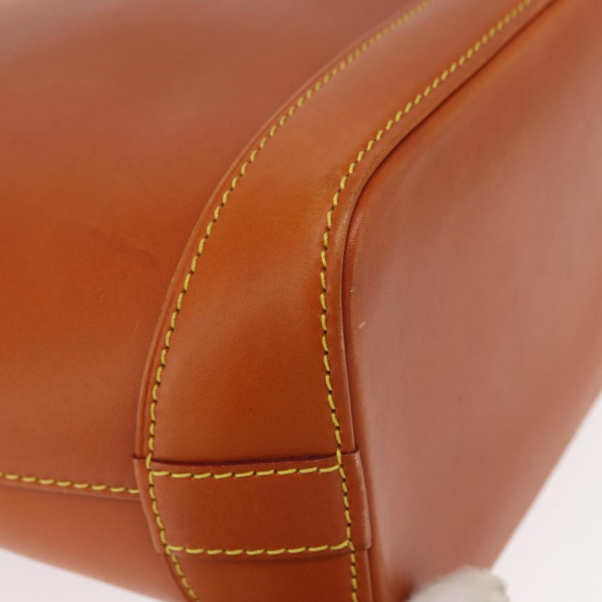 LOUIS VUITTON Nomad leather Lockit Hand Bag Brown M85388 LV Auth BA9052