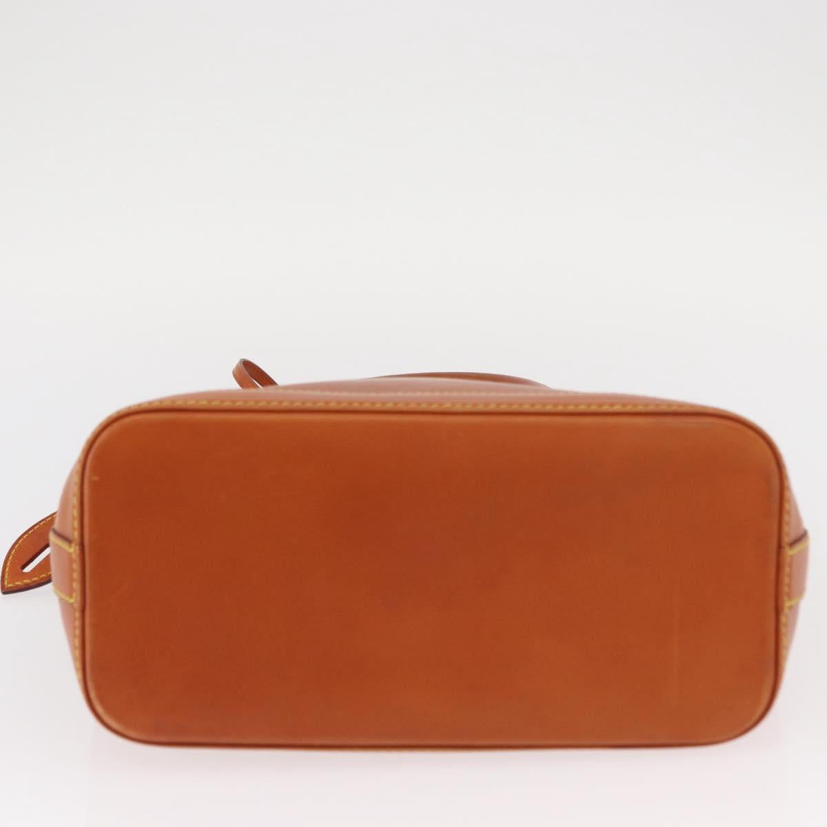 LOUIS VUITTON Nomad leather Lockit Hand Bag Brown M85388 LV Auth BA9052