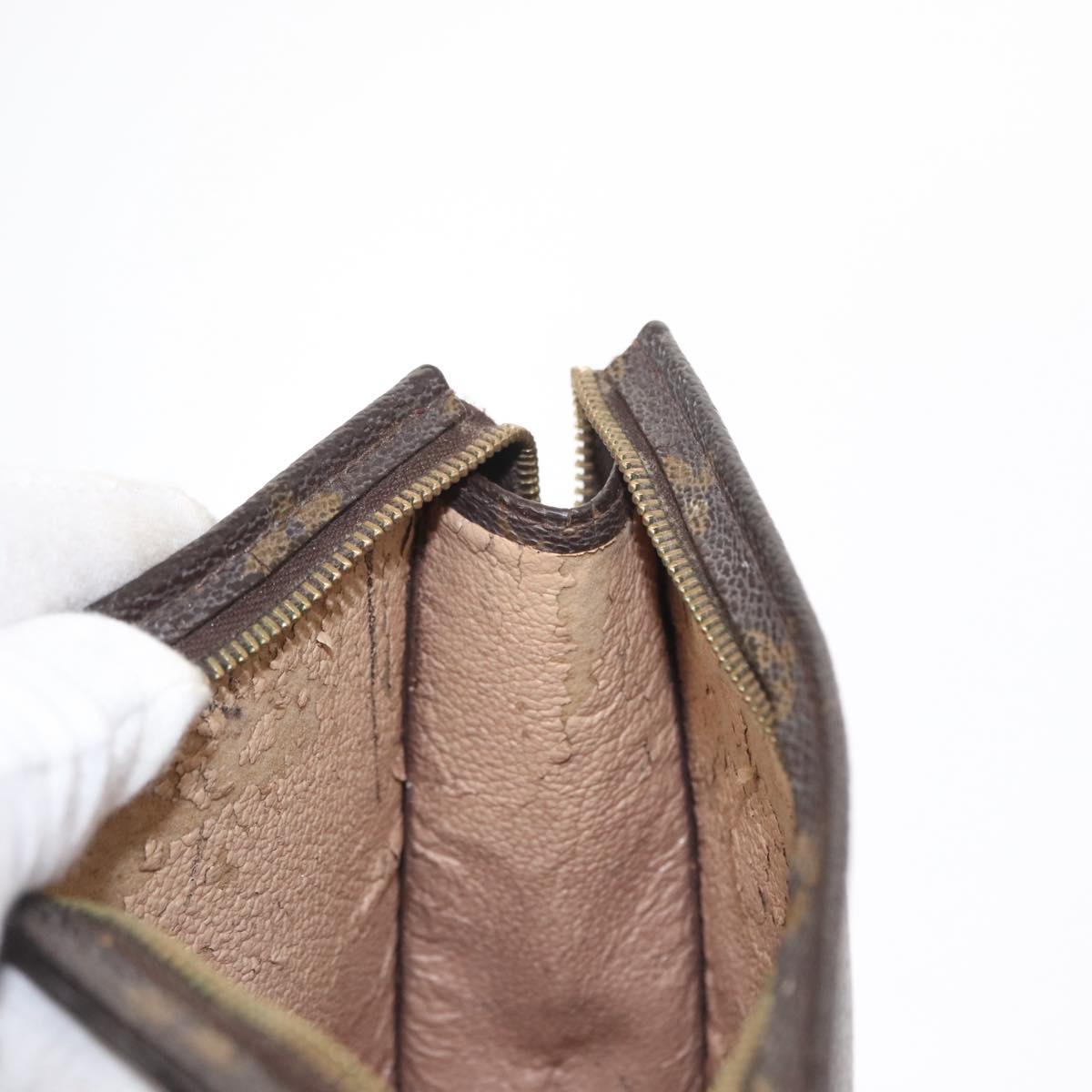LOUIS VUITTON Monogram Poche Toilette 19 Pouch M47544 LV Auth BA9053