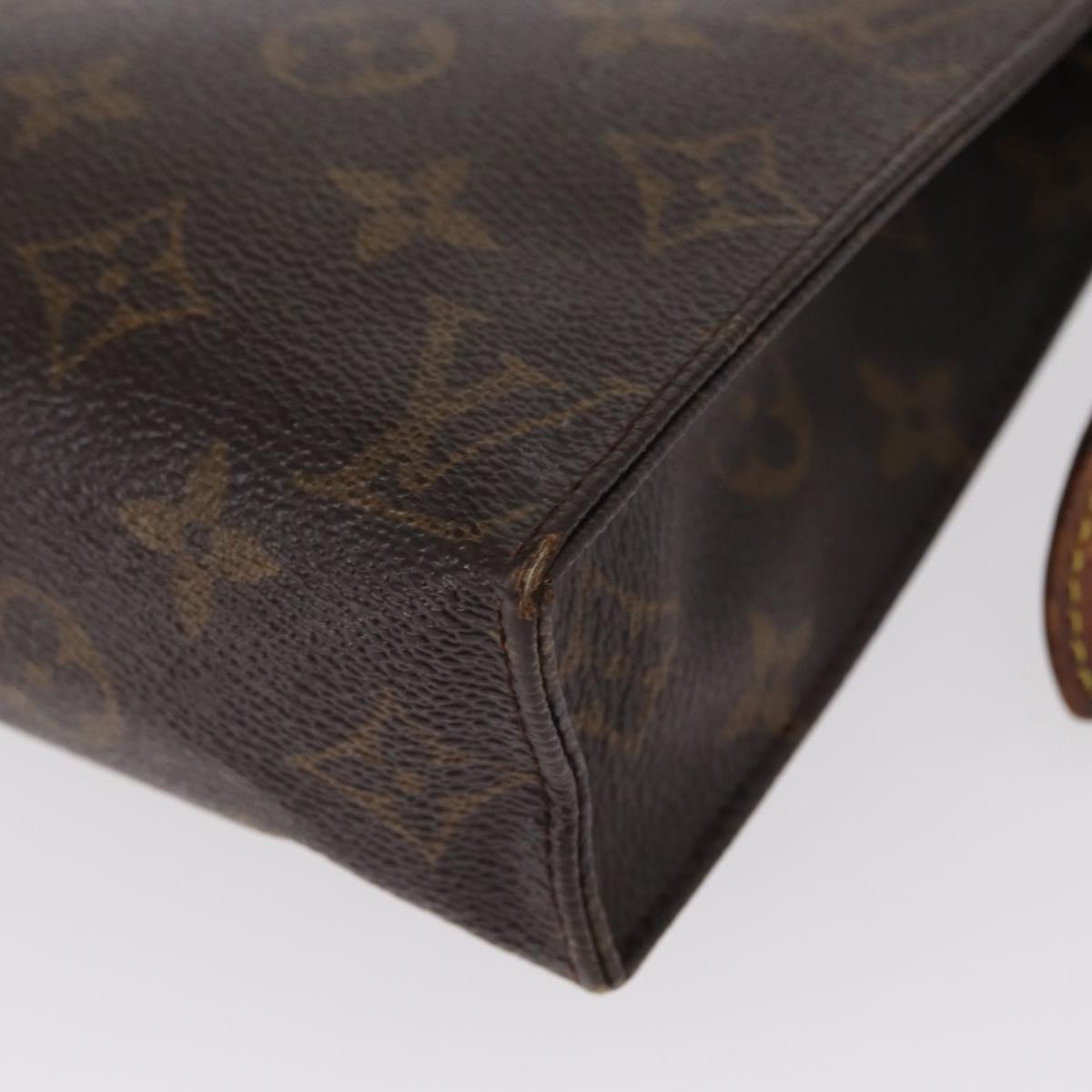 LOUIS VUITTON Monogram Poche Toilette 19 Pouch M47544 LV Auth BA9053