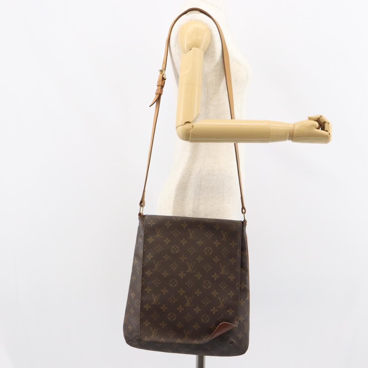 LOUIS VUITTON Monogram Musette Tango Long Strap Shoulder Bag M51388 Auth BA9065