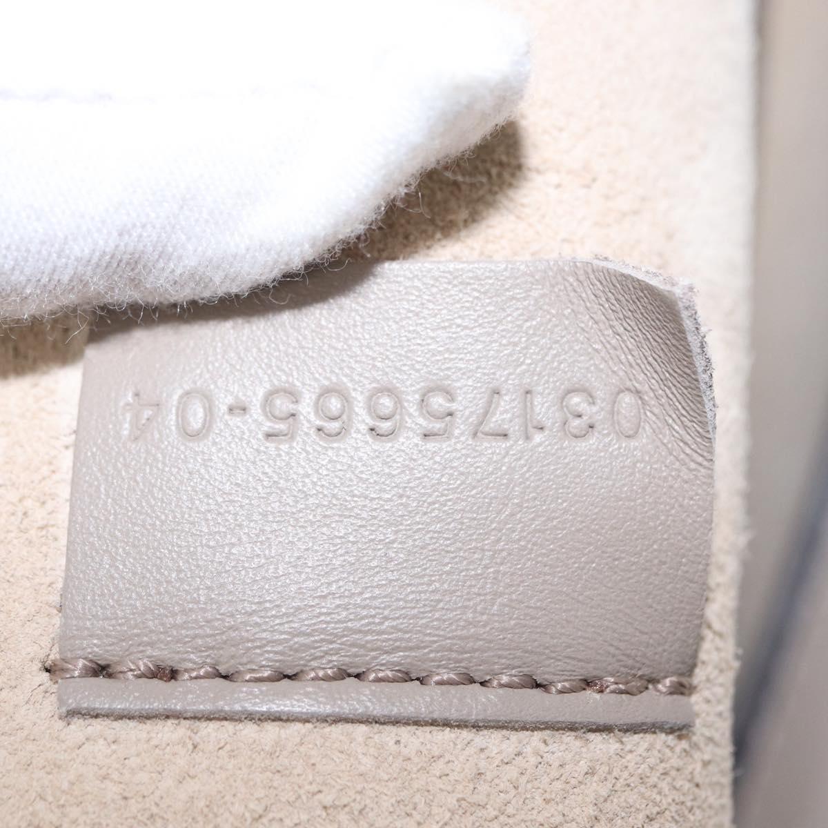 Chloe Fay Shoulder Bag Suede Leather Beige Gold Auth BA9070