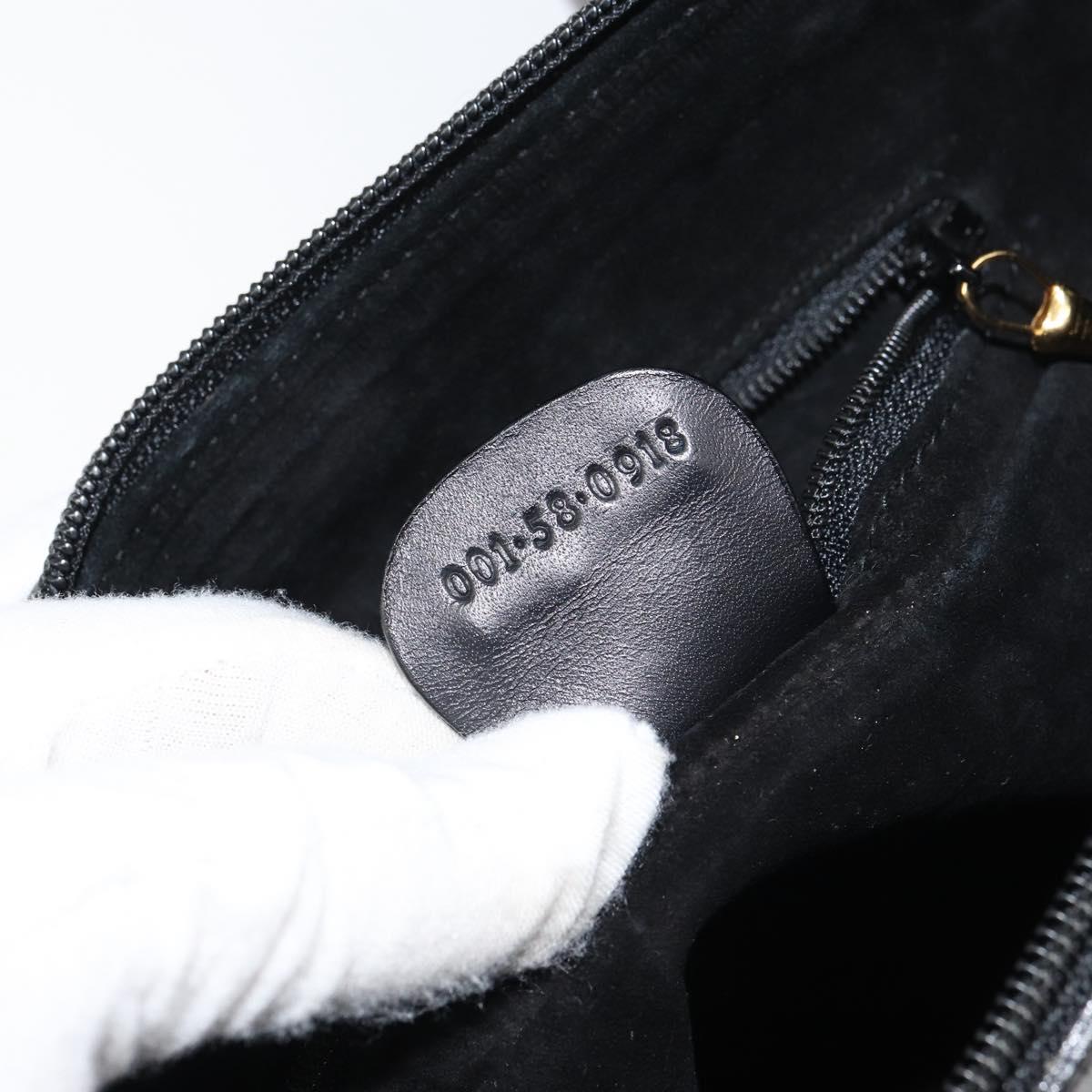 GUCCI GG Supreme Web Sherry Line Bag Leather Gold Gold 001 58 0918 Auth BA9076