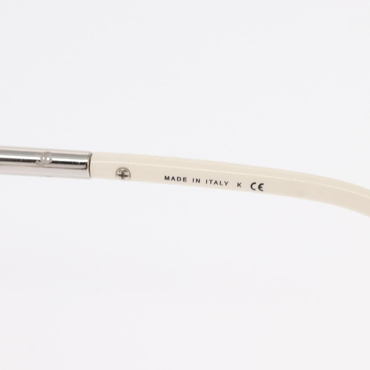 CHANEL Sunglasses plastic White CC Auth BA9081