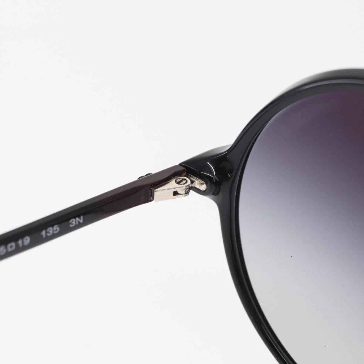 CHANEL Sunglasses plastic Black CC Auth BA9082
