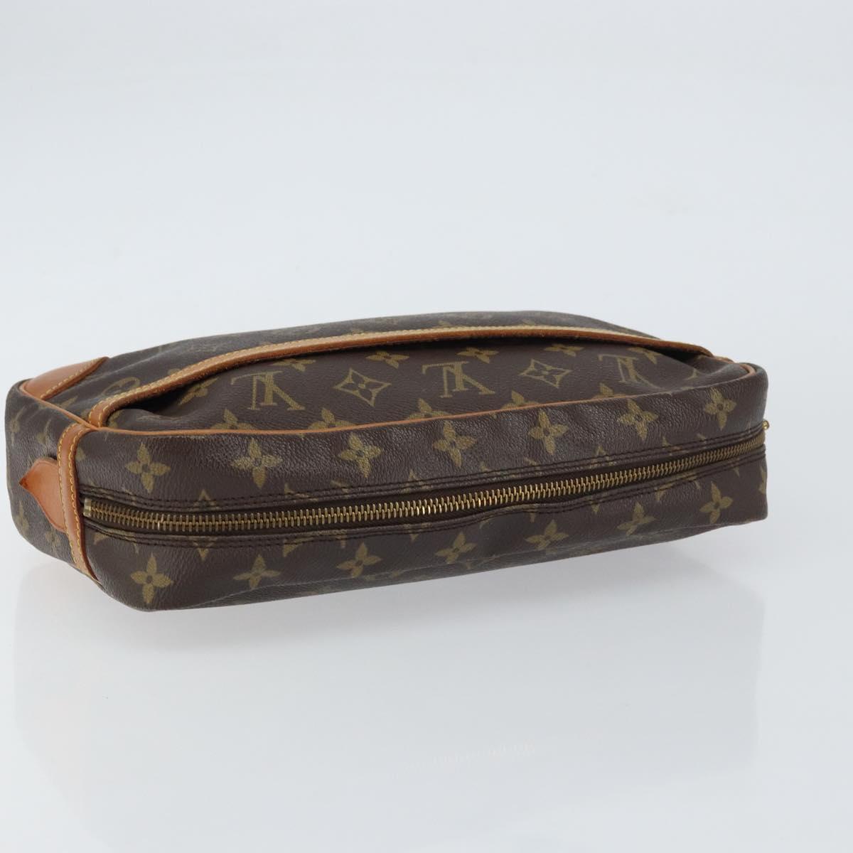 LOUIS VUITTON Monogram Compiegne 28 Clutch Bag M51845 LV Auth BA9096