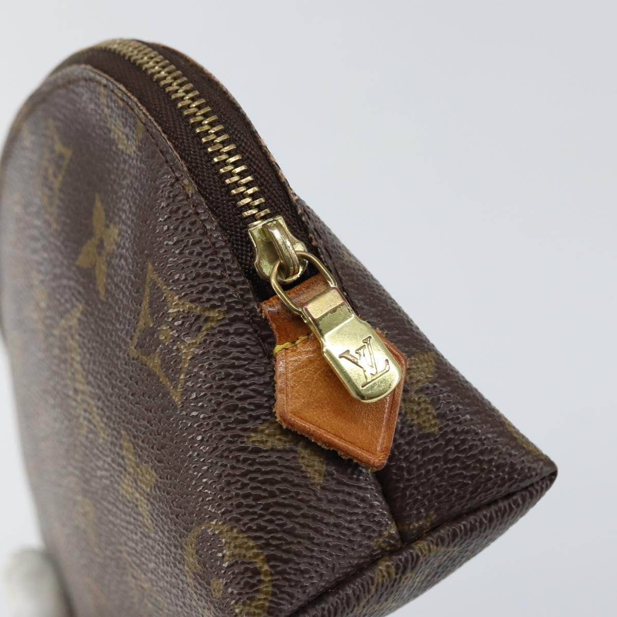 LOUIS VUITTON Monogram Pochette Cosmetic PM Pouch M43998 LV Auth BA9098
