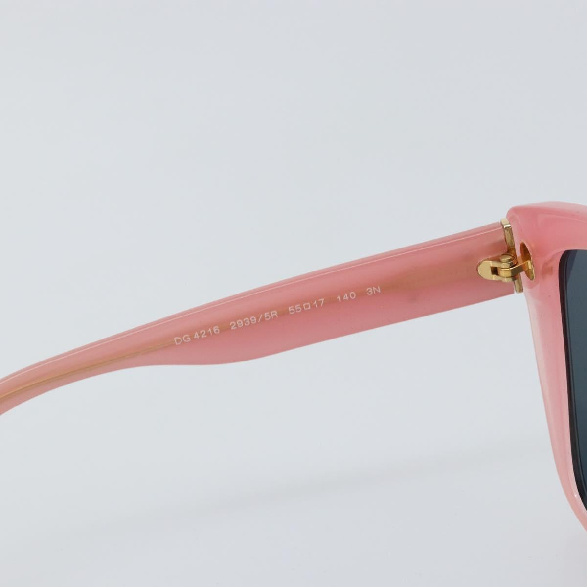 DOLCE&GABBANA Sunglasses plastic Pink Auth BA9110V