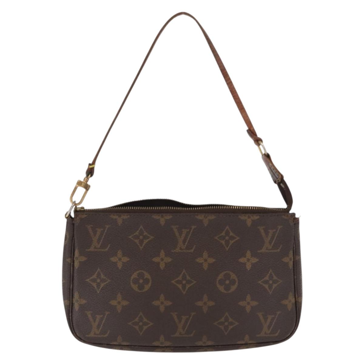 LOUIS VUITTON Monogram Pochette Accessoires Pouch M51980 LV Auth BA9113