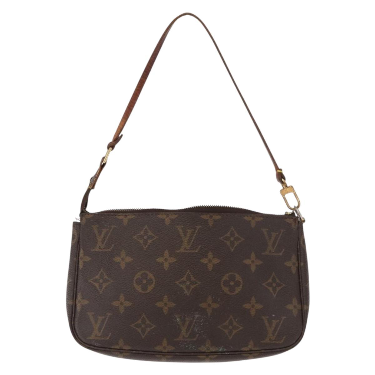 LOUIS VUITTON Monogram Pochette Accessoires Pouch M51980 LV Auth BA9113