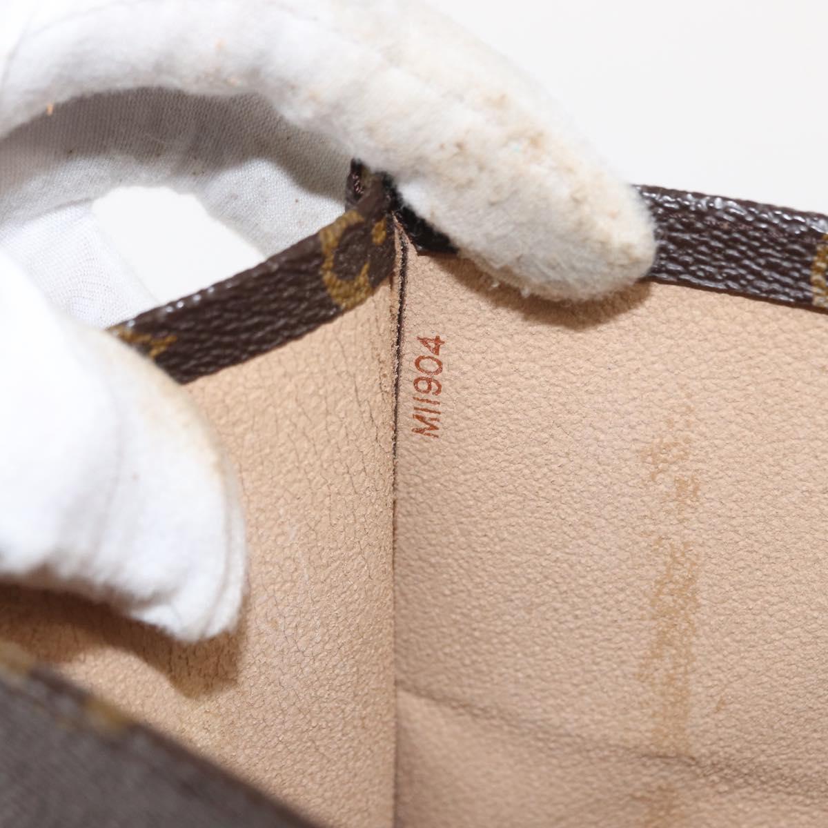 LOUIS VUITTON Monogram Sac Plat Hand Bag M51140 LV Auth BA9116